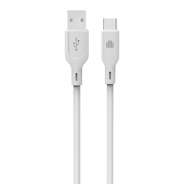 Dviced DV110006 1,25m USB A - Type-C fehér adat- és töltőkábel