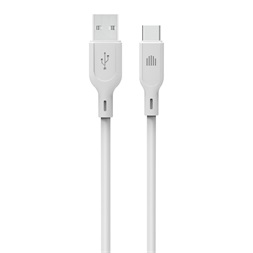 Dviced DV110006 1,25m USB A - Type-C fehér adat- és töltőkábel