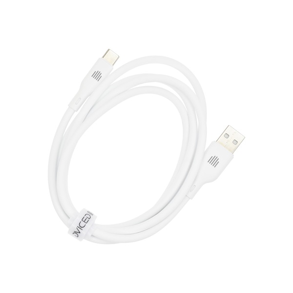 Dviced DV110006 1,25m USB A - Type-C fehér adat- és töltőkábel