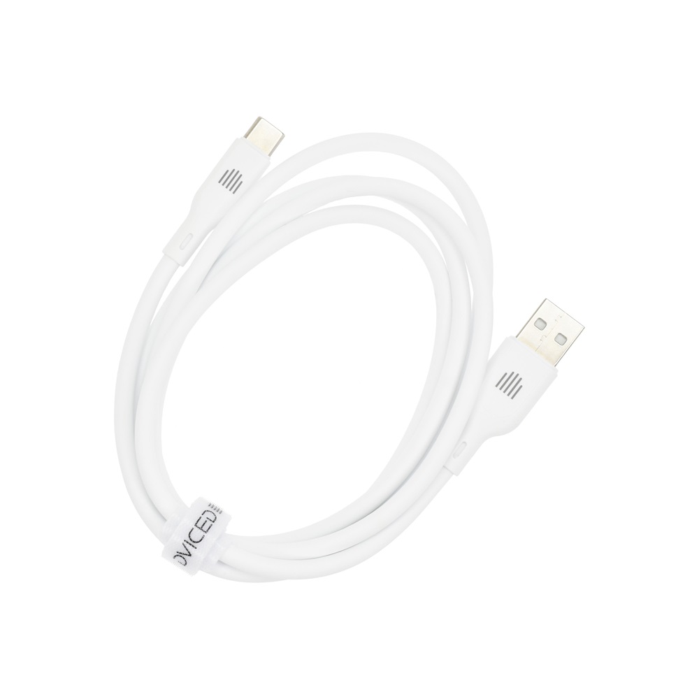 Dviced DV110006 1,25m USB A - Type-C fehér adat- és töltőkábel