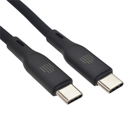 Dviced DV110007 1,25m Type-C fekete adat- és töltőkábel