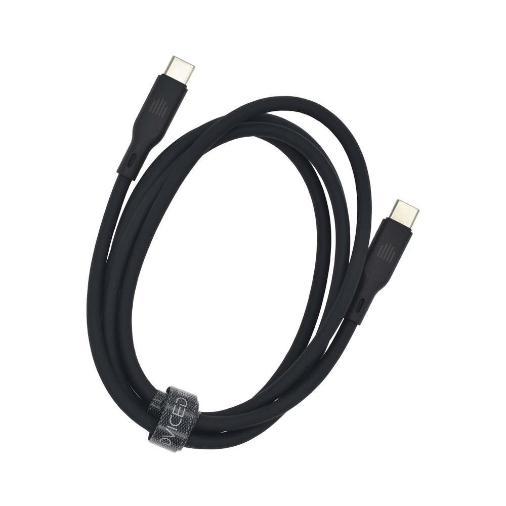 Dviced DV110007 1,25m Type-C fekete adat- és töltőkábel