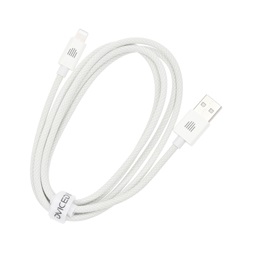 Dviced DV120003 1,25m USB A - Lightning fehér szőtt borítású adat- és töltőkábel