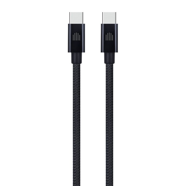 Dviced DV120009 25cm Type-C fekete szőtt borítású adat- és töltőkábel