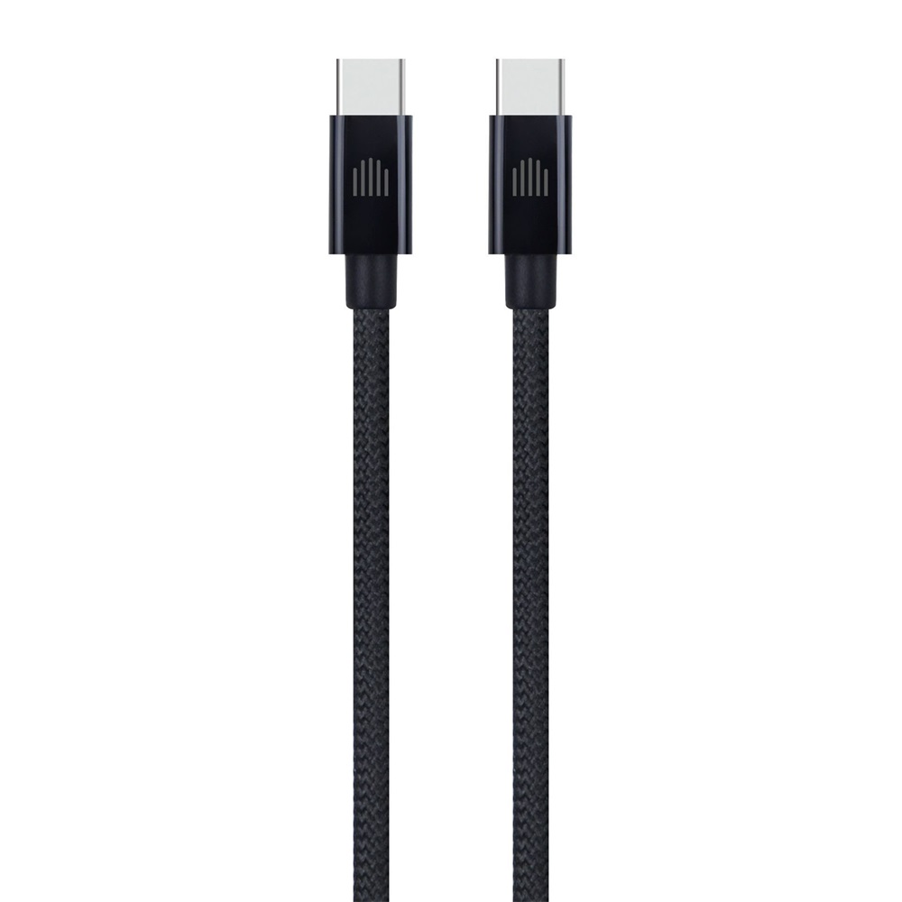 Dviced DV120009 25cm Type-C fekete szőtt borítású adat- és töltőkábel