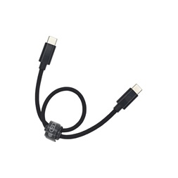Dviced DV120009 25cm Type-C fekete szőtt borítású adat- és töltőkábel