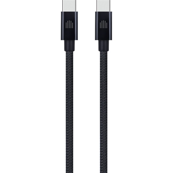 Dviced DV120013 3m Type-C fekete szőtt borítású adat- és töltőkábel