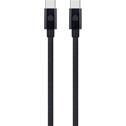 Dviced DV120013 3m Type-C fekete szőtt borítású adat- és töltőkábel
