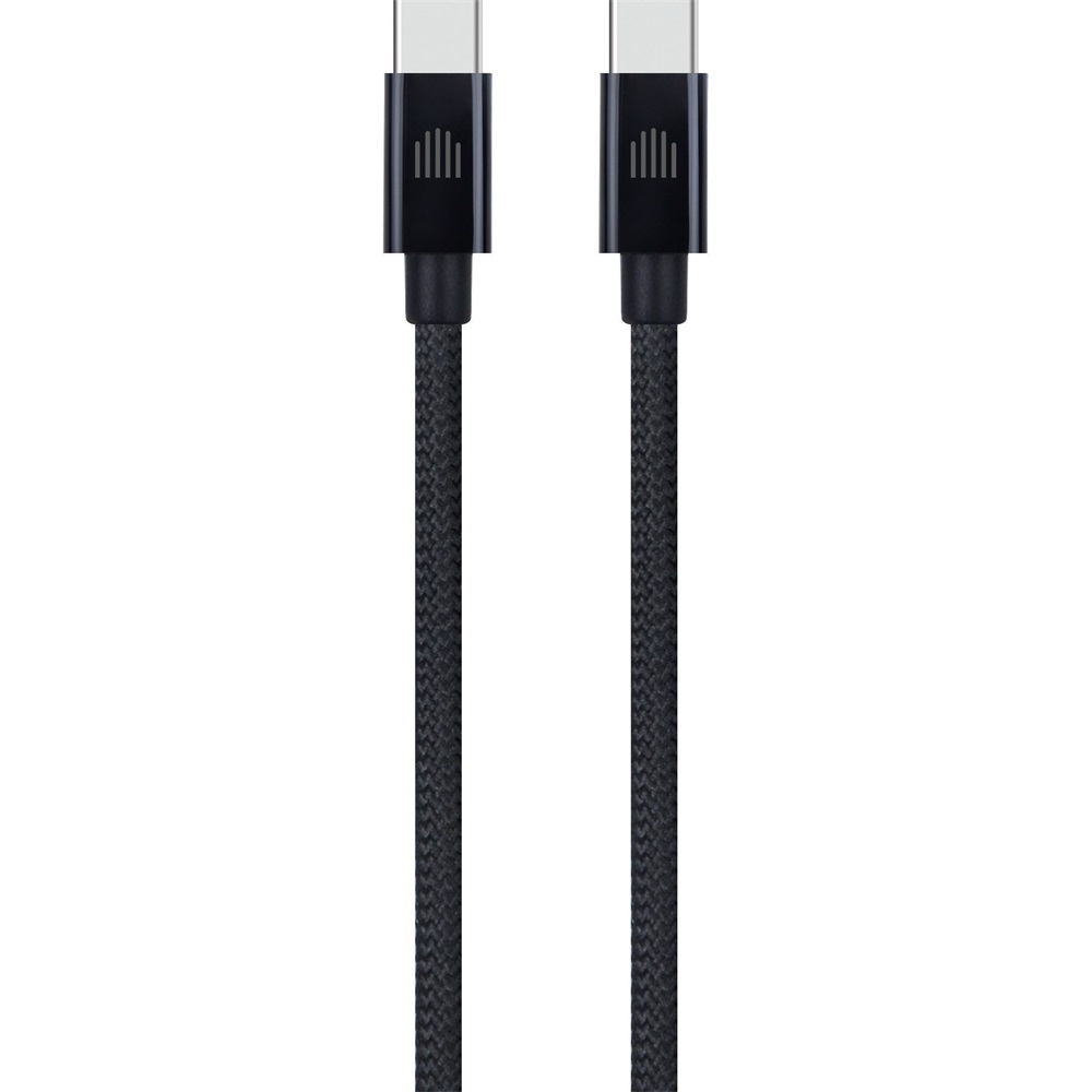 Dviced DV120013 3m Type-C fekete szőtt borítású adat- és töltőkábel