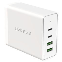 Dviced DV211001 100W 2xUSB/2xType-C GaN fehér asztali töltő