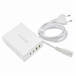 Dviced DV211001 100W 2xUSB/2xType-C GaN fehér asztali töltő