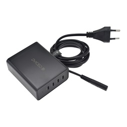 Dviced DV211002 140W 4xType-C GaN fekete asztali töltő