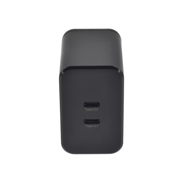 Dviced DV221010 65W 2xType-C GaN fekete hálózati töltő