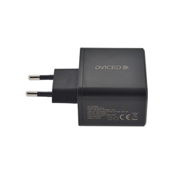 Dviced DV221010 65W 2xType-C GaN fekete hálózati töltő