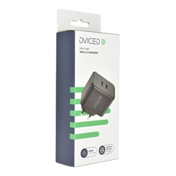 Dviced DV221010 65W 2xType-C GaN fekete hálózati töltő