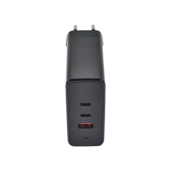Dviced DV221014 140W 2xType-C/USB GaN fekete hálózati töltő