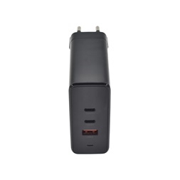 Dviced DV221014 140W 2xType-C/USB GaN fekete hálózati töltő