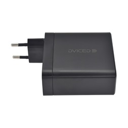 Dviced DV221014 140W 2xType-C/USB GaN fekete hálózati töltő