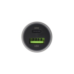Dviced DV250004 48W Type-C/USB szürke autós töltő