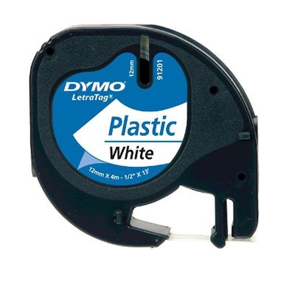 Dymo LT 4m műanyag fehér feliratozógép szalag