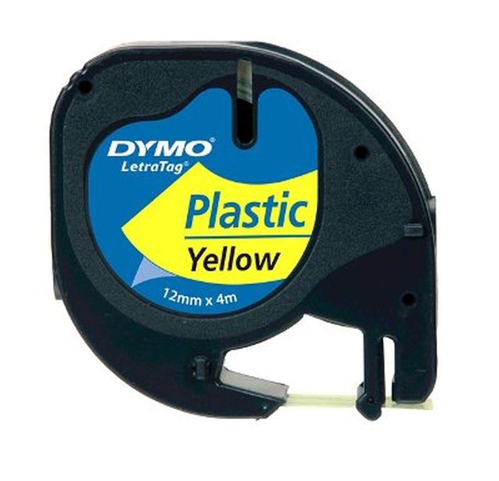 Dymo LT 4m műanyag sárga feliratozógép szalag