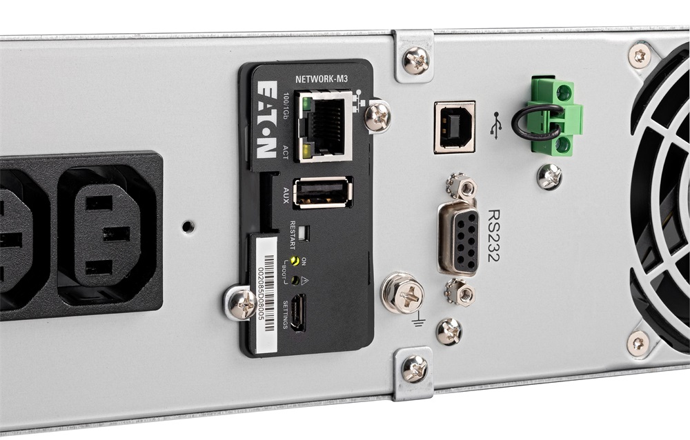 EATON 9E 3000IR 3000VA 2700W fekete 2U rack szünetmentes tápegység