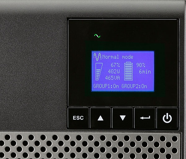 EATON 5P 1550i 1100W fekete szünetmentes tápegység