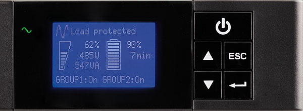 EATON 5P 850i 600W szürke rack 1U szünetmentes tápegység