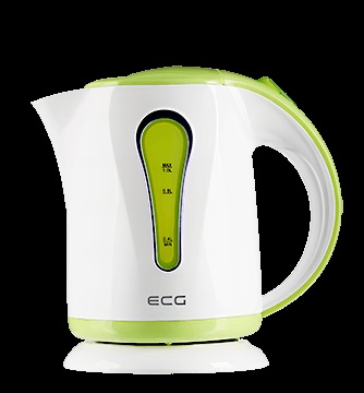 ECG RK 1022 1L-es zöld/fehér vízforraló