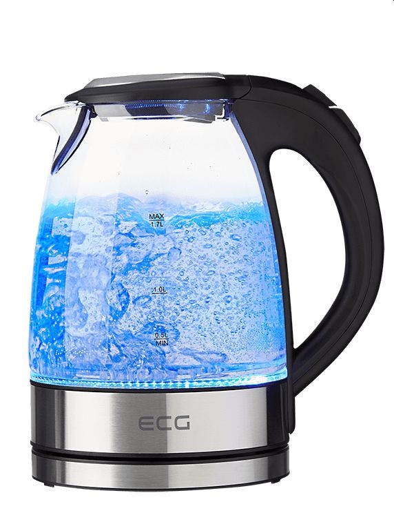 ECG RK 1776 1,7L-es üveg vízforraló