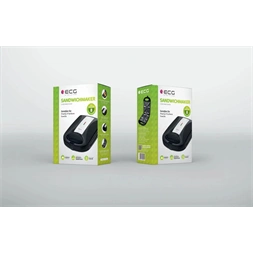 ECG S 4232 Family fekete szendvicssütő