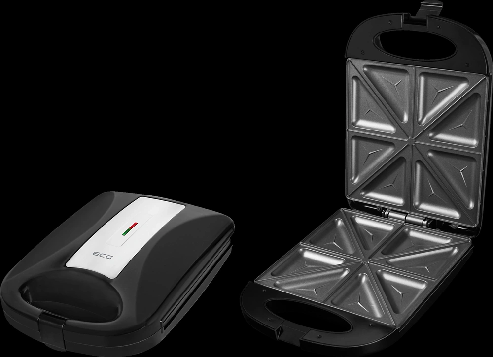 ECG S 4232 Family fekete szendvicssütő