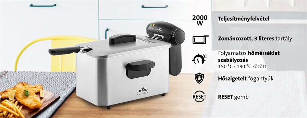 ETA Fritola 317290000 inox olajsütő
