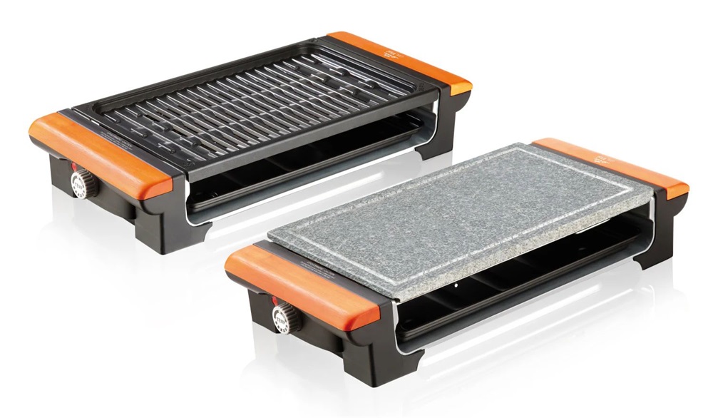 ETA Vital 116290000 fekete-fa asztali elektromos grill