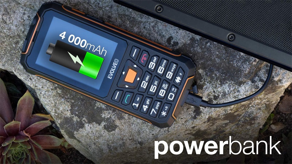 EVOLVEO Strongphone Z6 2,8" DualSIM fekete/narancs mobiltelefon
