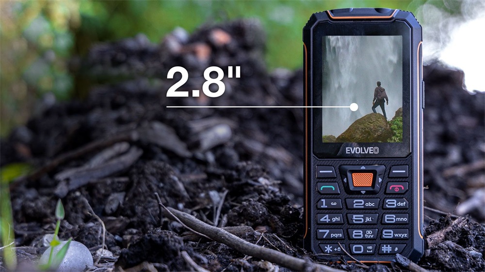 EVOLVEO Strongphone Z6 2,8" DualSIM fekete/narancs mobiltelefon