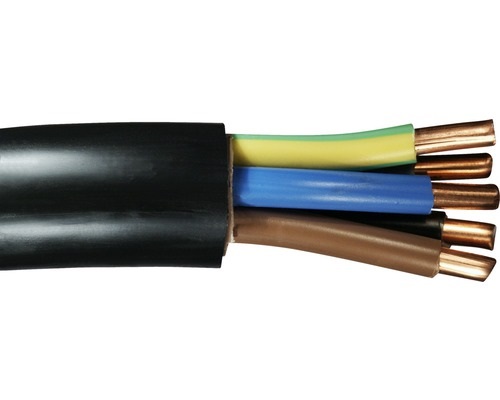 E-YY-O 0,6/1kV 2 x 2,5 mm2 tömör réz erű, erőátv.kábel