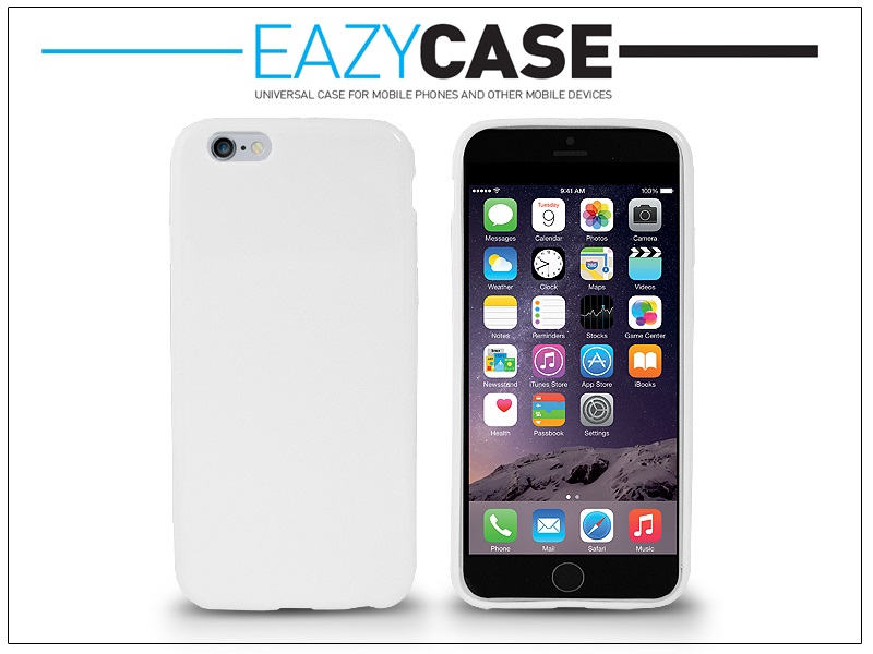 Easycase DZ-412 iPhone 6 fehér szilikon hátlap