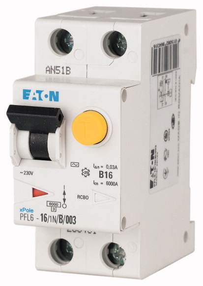 Eaton Y7-286428 6A 6kA 1p+N/B/30mA/AC típus áramvédő-kismegszakító
