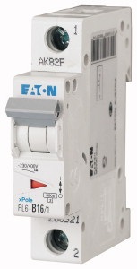 Eaton 286521 6kA 1P  B16A kismegszakító
