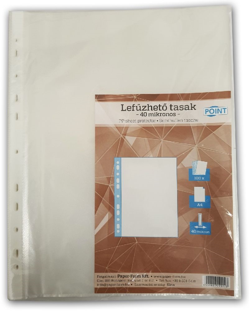 Office Depot A4 40 mikron 100 db/cs narancsos lefűzhető tasak