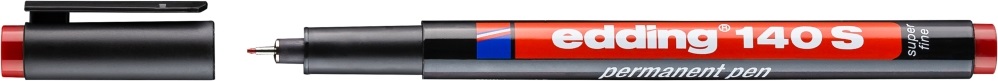 Edding 140 S OHP Permanent 0,3 mm piros marker