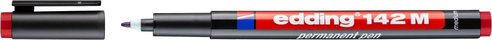 Edding 142 M OHP Permanent 1 mm piros marker