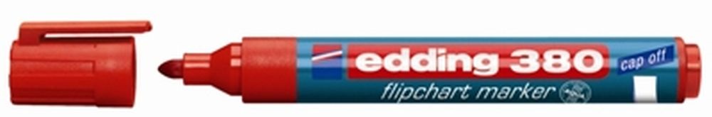 Edding 380 kerek hegyű piros flipchart marker