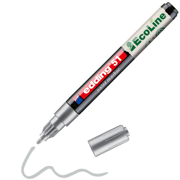 Edding 51 D10 ezüst lakkmarker