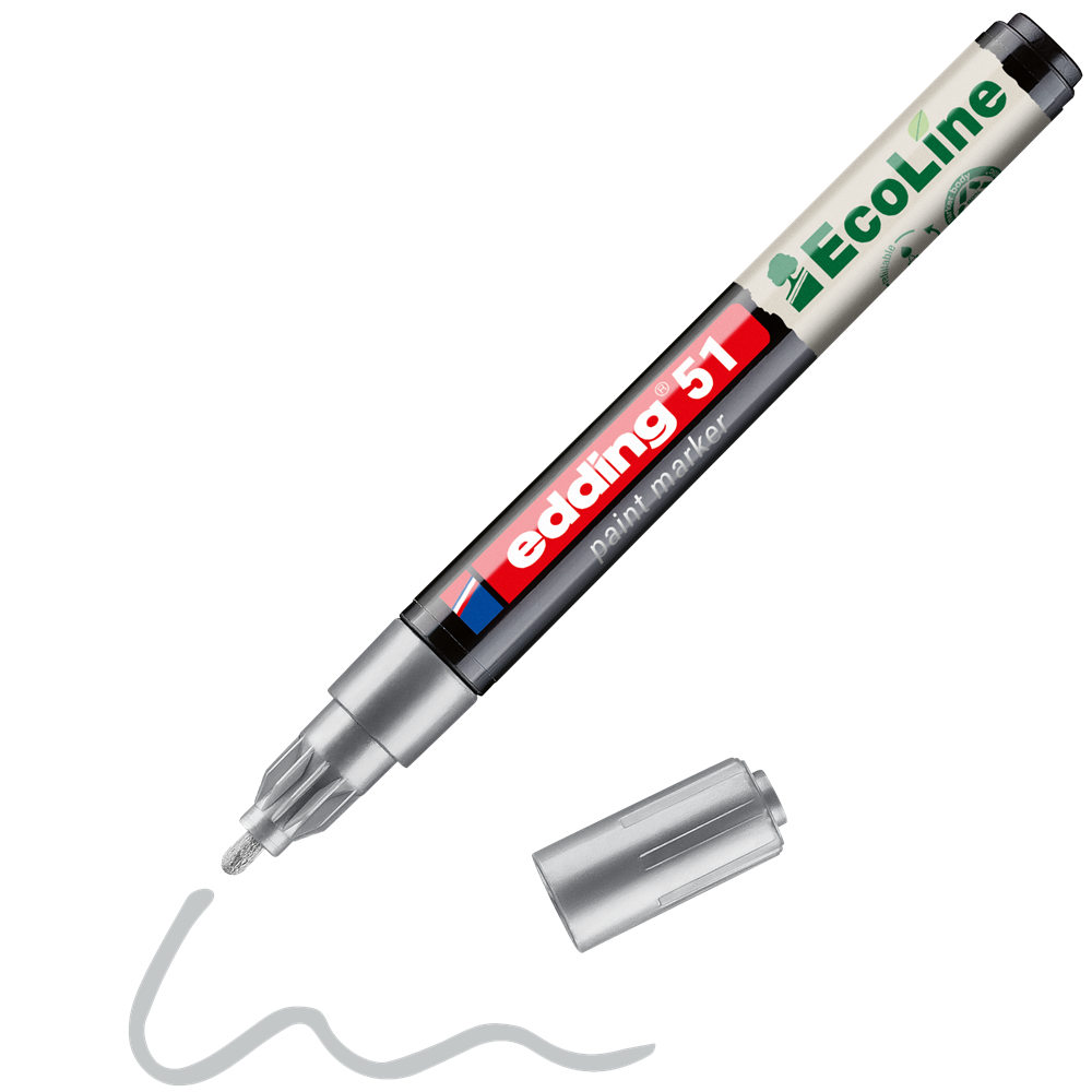 Edding 51 D10 ezüst lakkmarker