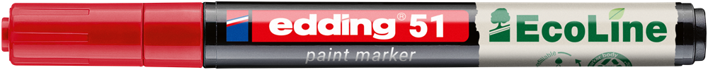 Edding 51 D10 piros lakkmarker