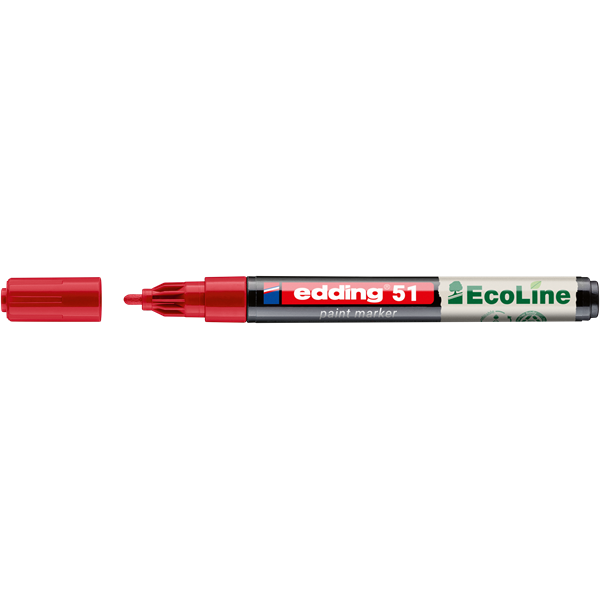 Edding 51 D10 piros lakkmarker