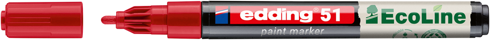 Edding 51 D10 piros lakkmarker