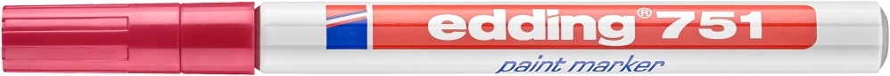 Edding 751 1-2mm piros lakkmarker